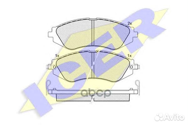 181263 колодки дисковые передние Daewoo Lacet