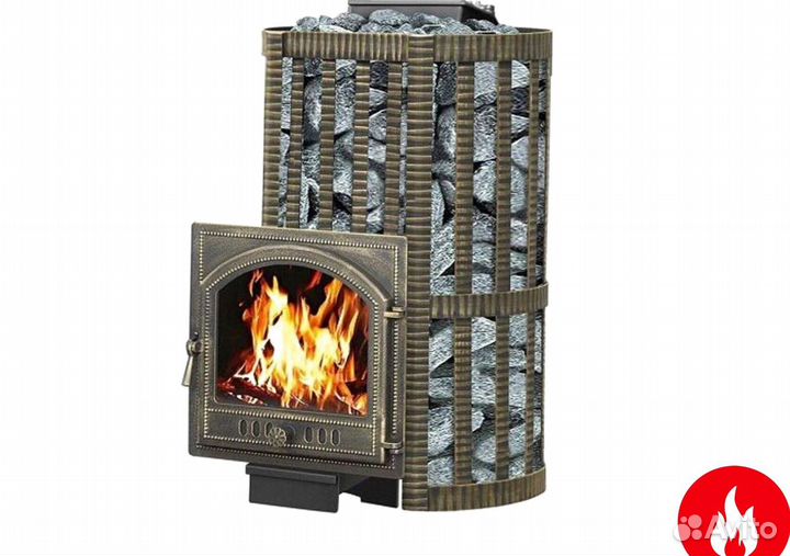 Печь для бани везувий ураган ковка 22 (205)