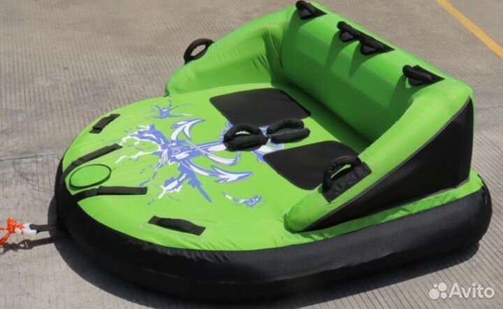 Банан, плюшка, ватрушка надувная для воды тюбинг