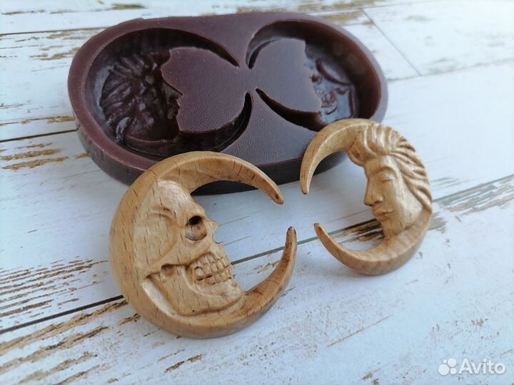 Силиконовые формы два месяца для кулонов кабошонов