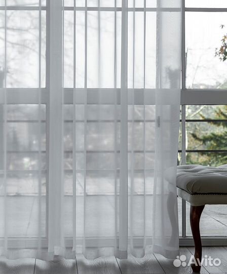 Комплект Шторы + Тюль Зарина Шоколадный и Вуаль