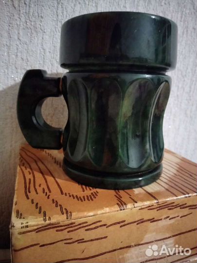 Кружка из нефрита (полудрагоценный камень)