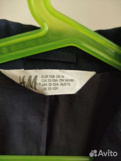 Новый школьный пиджак Н&M мальчик 158