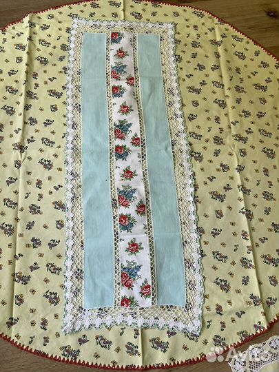 Скатерть винтажная, салфетка, дорожка