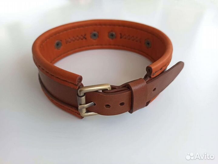Ошейник ручной работы натуральная кожа