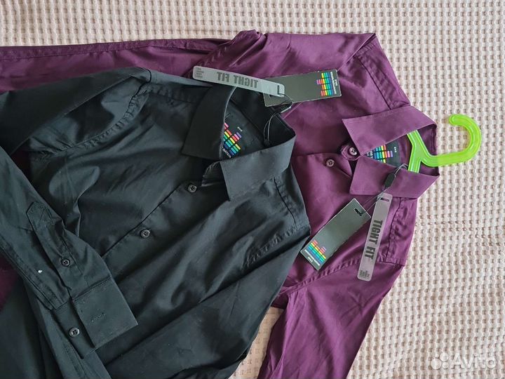 Рубашки новые с бирками хлопок 134-140