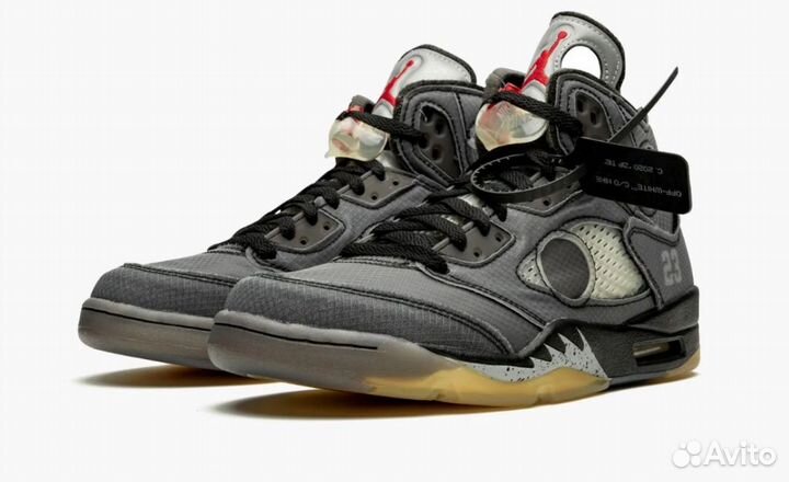 Air Jordan 5 Retro Sp Muslin x Off White