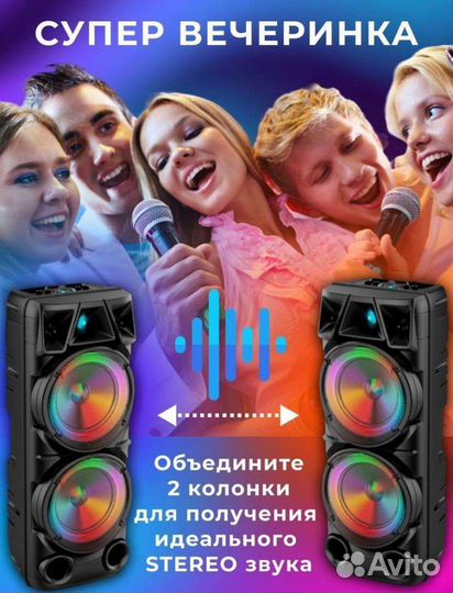 Мощная портативная колонка большая