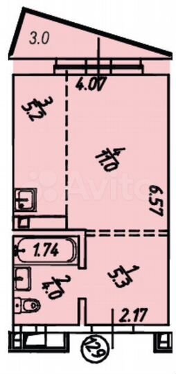 1-к. квартира, 28,5 м², 4/18 эт.