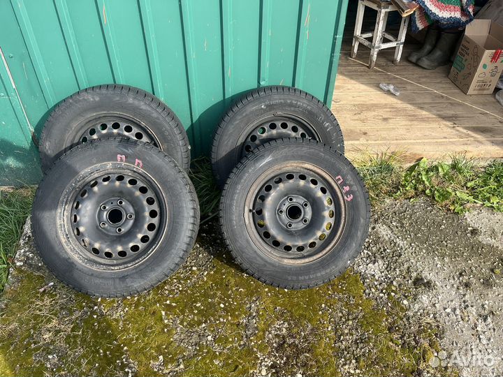 Колеса в сборе r15 зимние липучка