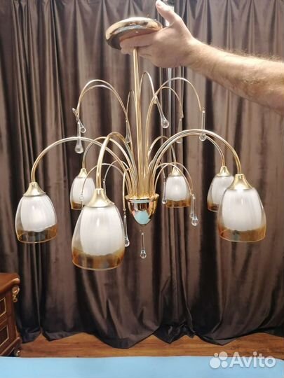Люстра потолочная подвесная бу