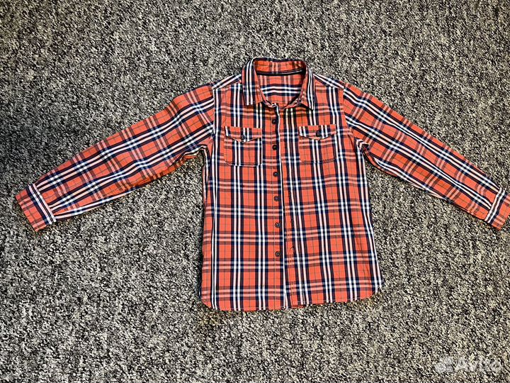 Рубашка в клетку для мальчика р-р 140