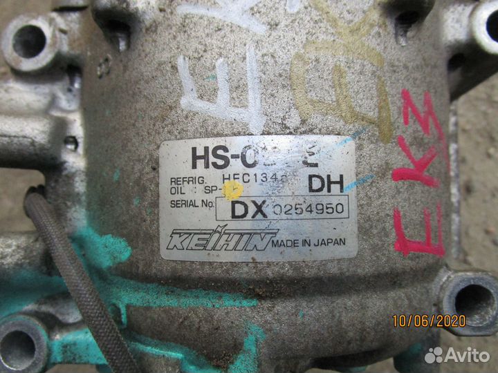 Компрессор кондиц на Honda Civic (Хонда Цивик) EK3