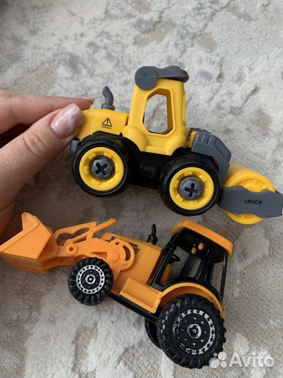 Машинки, мотоцикл, трактор (цена за всё) игрушки