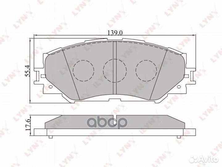 Колодки тормозные дисковые перед BD7542 LYN