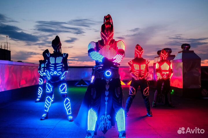 Огненное, световое, барабанное шоу