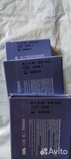 Линзы контактные