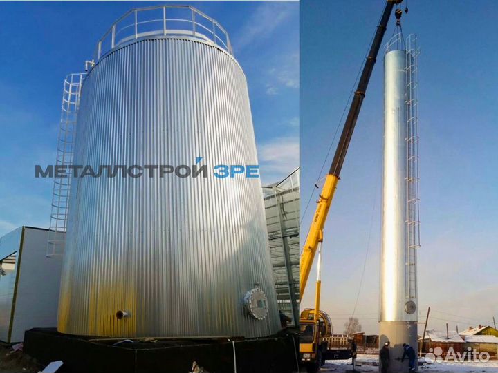 Резервуар вертикальный стальной рвс производство