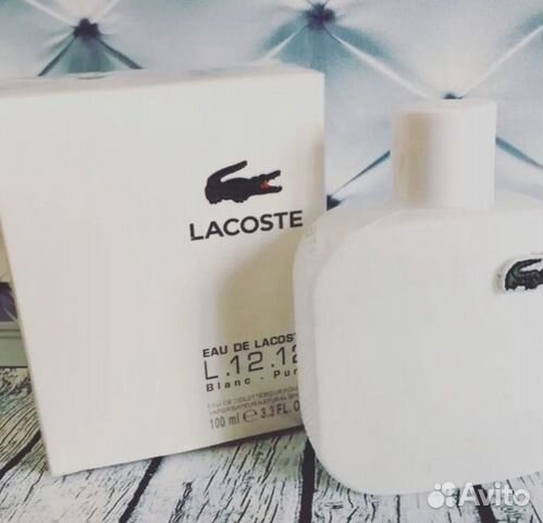Духи Lacoste blanc pure 100ml мужские