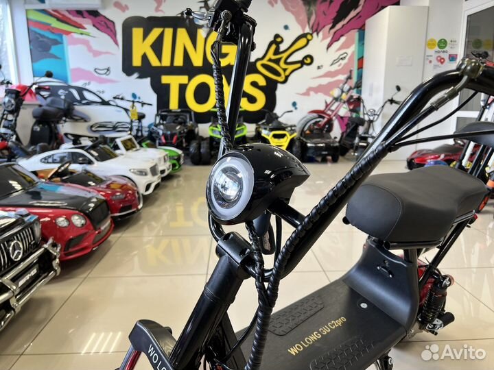 Электроскутер Wolong C2 PRO 1000W 48V 20Ah NEW