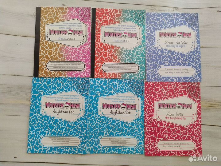 Дневники и карточки Monster high оригиналы