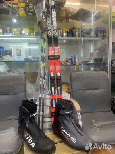 Беговые лыжи комплект fischer madshus salo atom