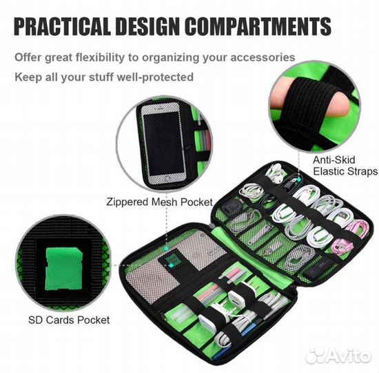 Новая сумка для хранения наушников и зарядников