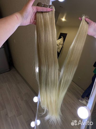 Волосы для наращивания блонд