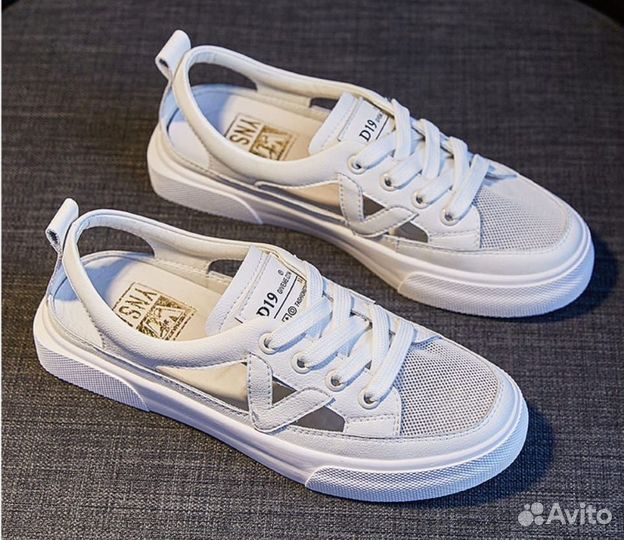 Кроссовки/сандали женские мягкая кожа-новинка2023г