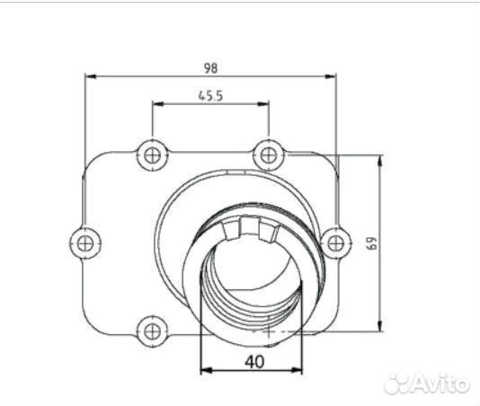 Впускной патрубок BRP Ski-Doo 550F / 07-102-12