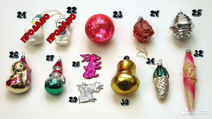 Елочные игрушки из СССР