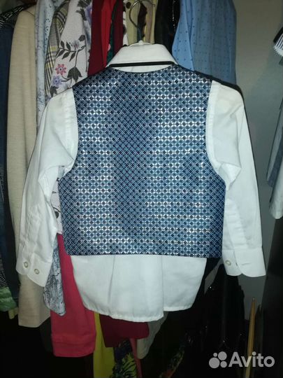 Рубашка, бабочка, жилетка 92-98