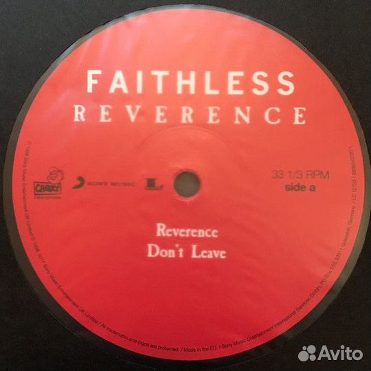 Виниловая пластинка Faithless reverence