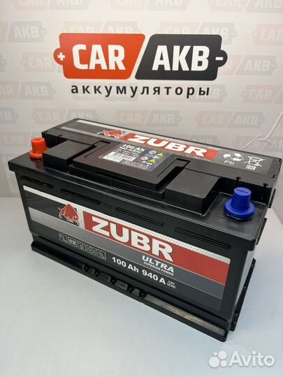 Аккумулятор 100Ач Zubr Ultra