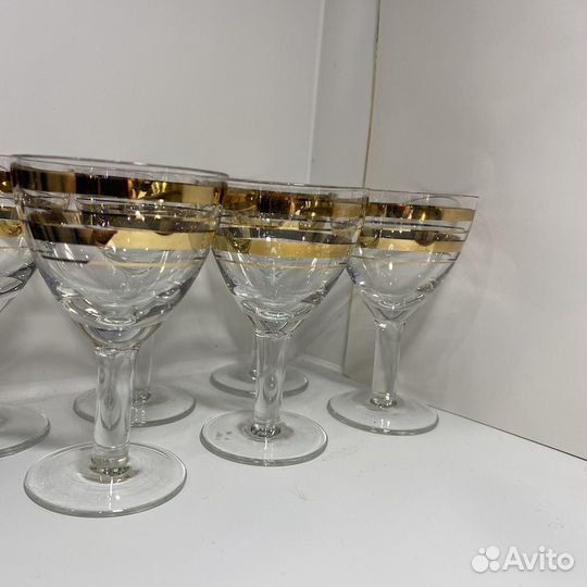 Рюмка с золотыми полосками СССР