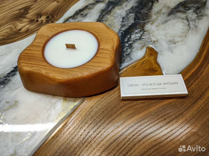 Ароматические свечи из массива бука