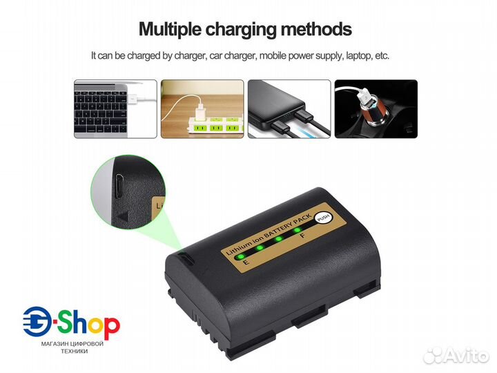 Аккумулятор на Canon Tectra LP-E6 Pro 2800mAh