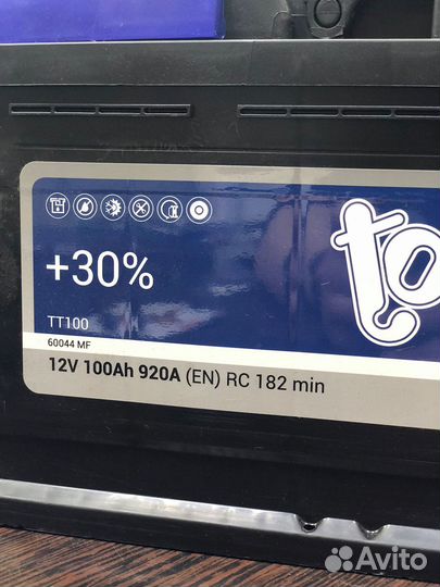 Аккумулятор Topla 100A/h 920EN