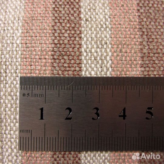 Мебельная (обивочная) льняная ткань в полоску