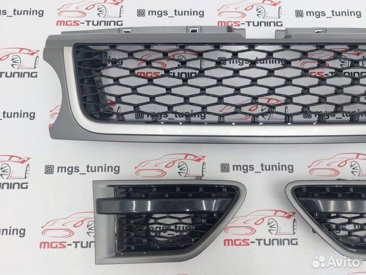 Решетка + жабры на Range Rover Sport 05-13 гг