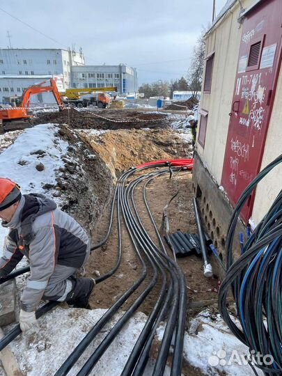 Прокладка,ремонт кабеля 6кВ - 35 кВ