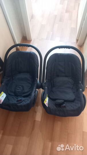 Коляска для двойни 3 в 1 Mikado gold star