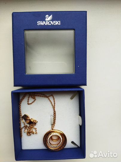 Swarovski подвеска с цепочкой