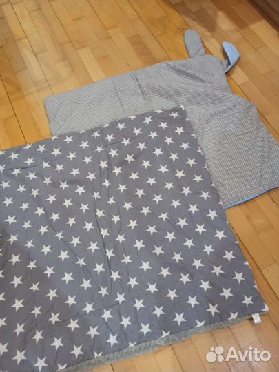 Пледы для малыша и матрасик в коляску