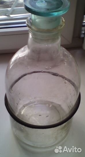 Бутыль 3.5 литра с пробкой (стекло)