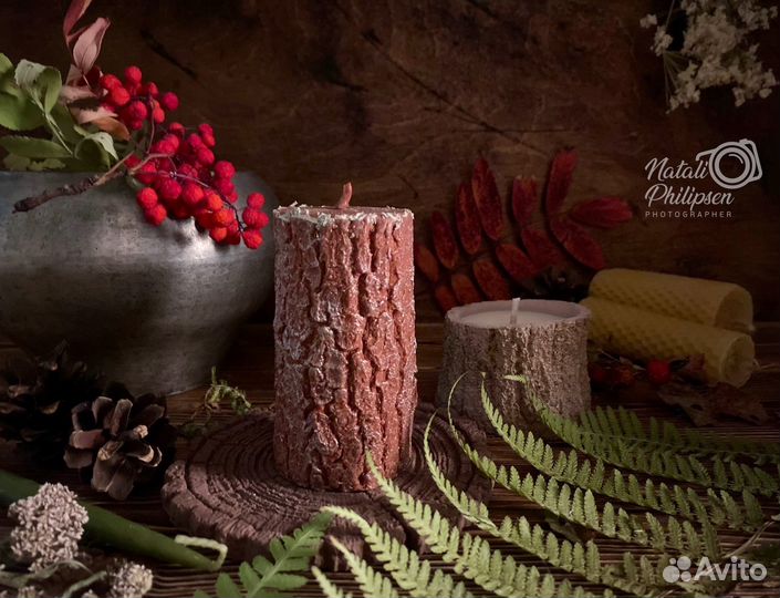 Свеча Полено