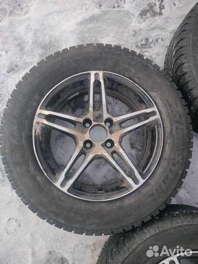 Литые диски r15 на ваз, в сборе