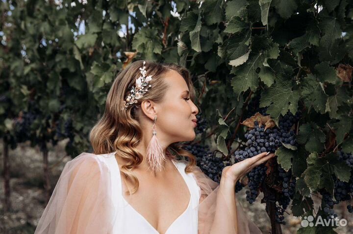 Вечерняя/свадебная прическа/макияж