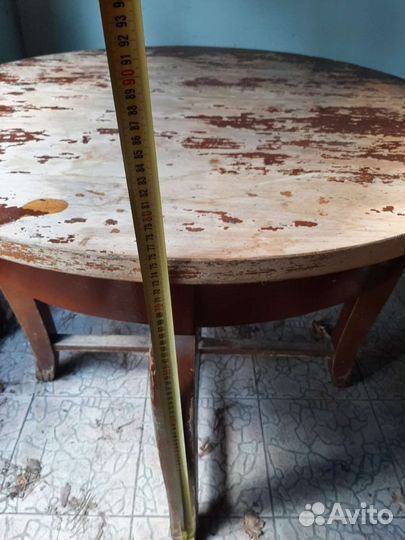 Старинный Стол круглый раздвижной винтаж СССР
