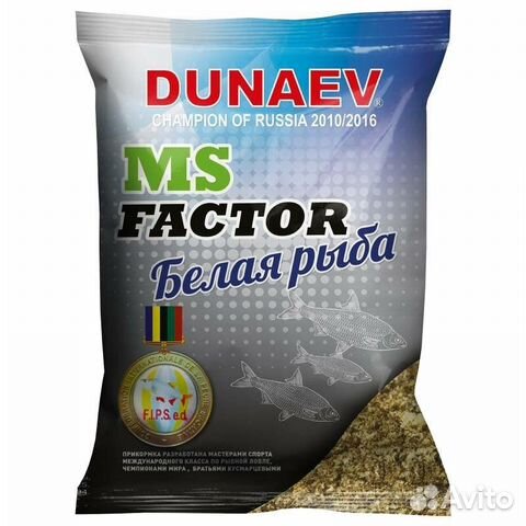 Прикормка dunaev мс Фактор Белая рыба
